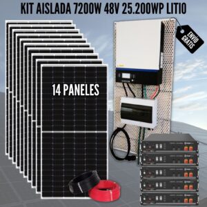 Kit para instalación fotovoltaica aislada